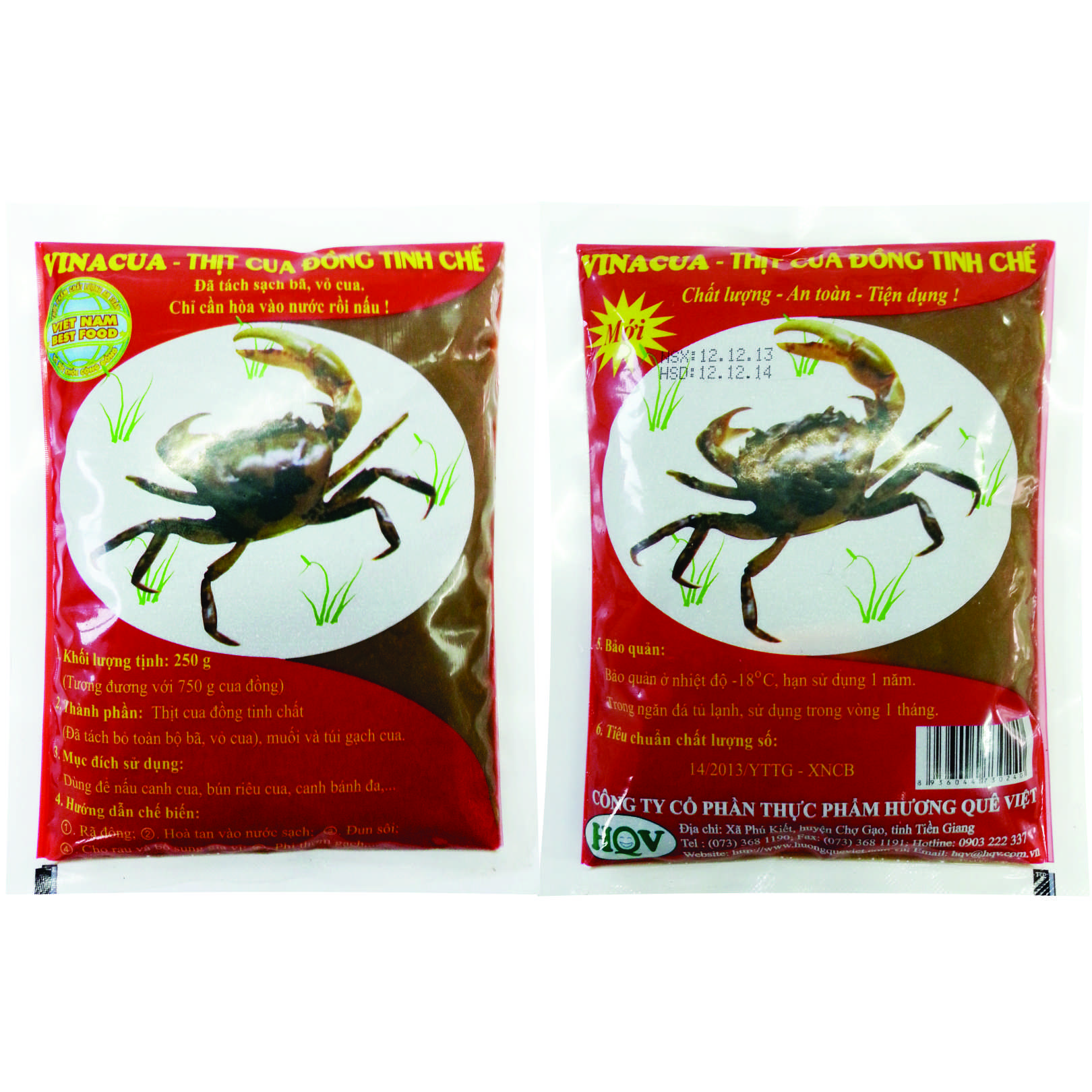 Vinacua - Thịt cua đồng tinh chế 250g